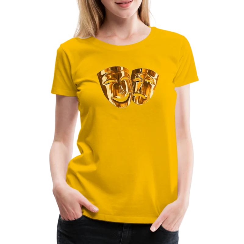 Damen Sommer Top 3D Maske T-Shirt Rundhals Streetwear lockeres Damentop