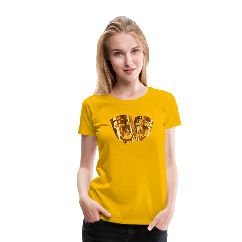 Damen Sommer Top 3D Maske T-Shirt Rundhals Streetwear lockeres Damentop