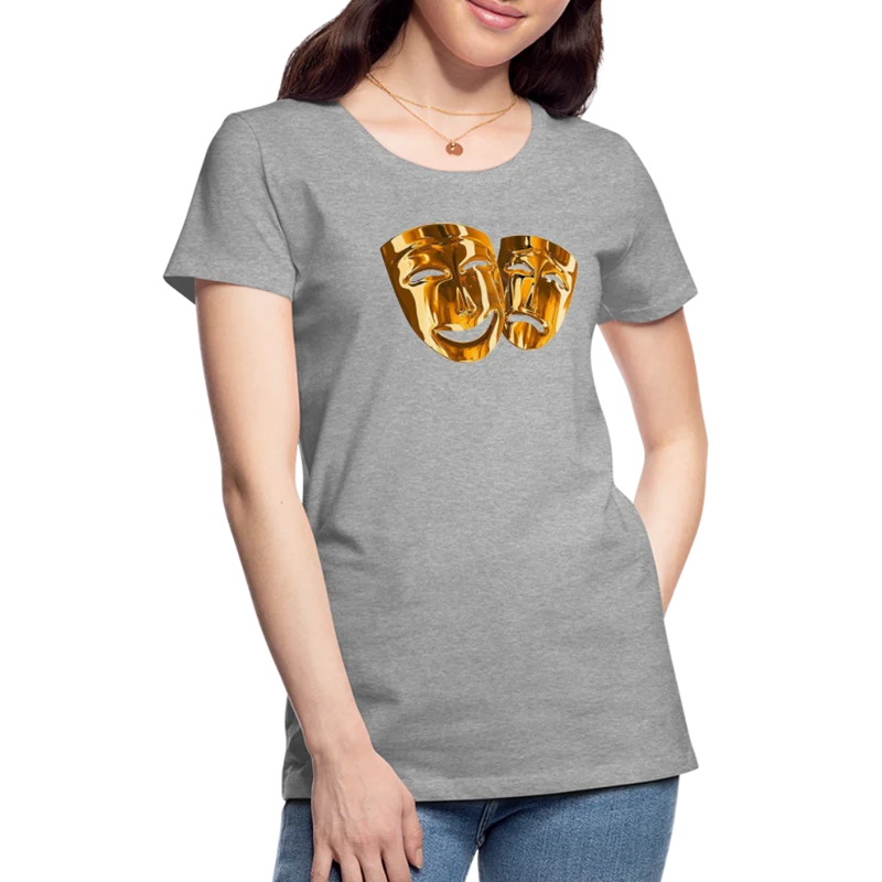 Damen Sommer Top 3D Maske T-Shirt Rundhals Streetwear lockeres Damentop