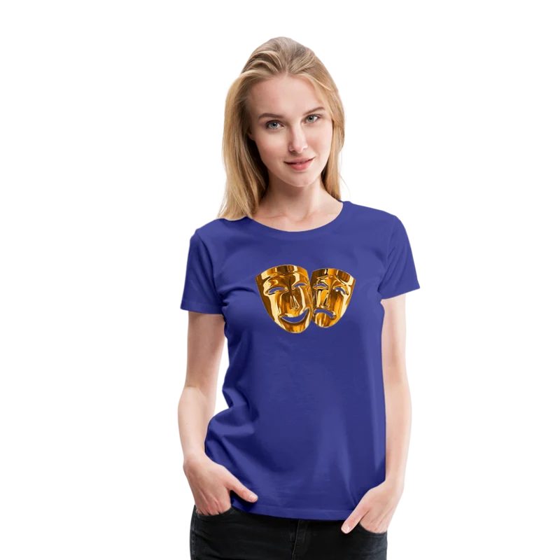 Damen Sommer Top 3D Maske T-Shirt Rundhals Streetwear lockeres Damentop