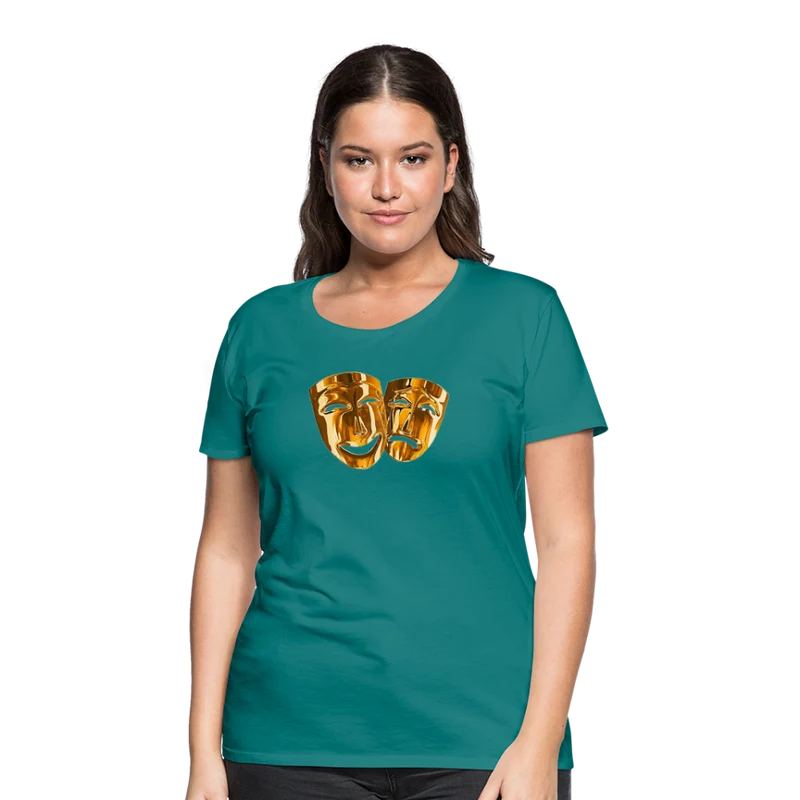 Damen Sommer Top 3D Maske T-Shirt Rundhals Streetwear lockeres Damentop