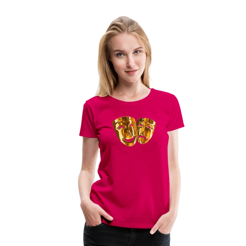 Damen Sommer Top 3D Maske T-Shirt Rundhals Streetwear lockeres Damentop