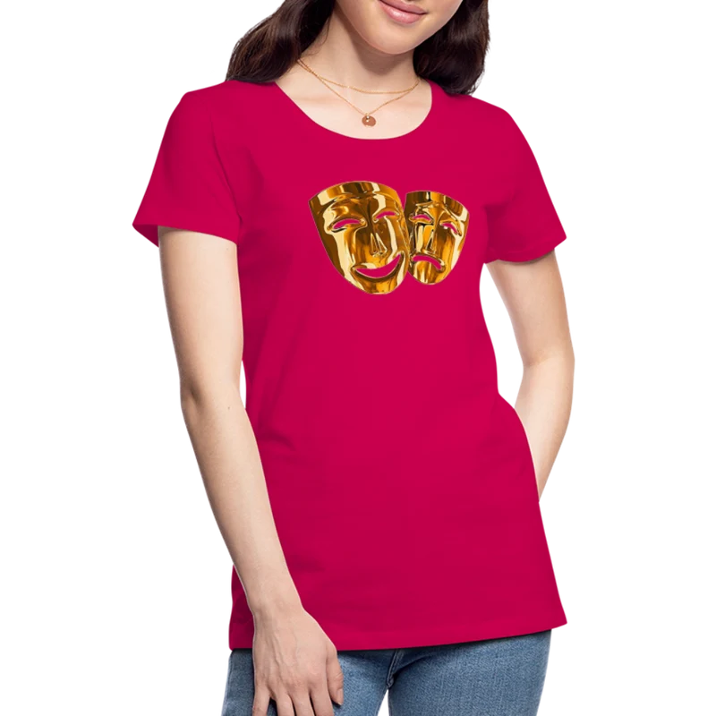 Damen Sommer Top 3D Maske T-Shirt Rundhals Streetwear lockeres Damentop