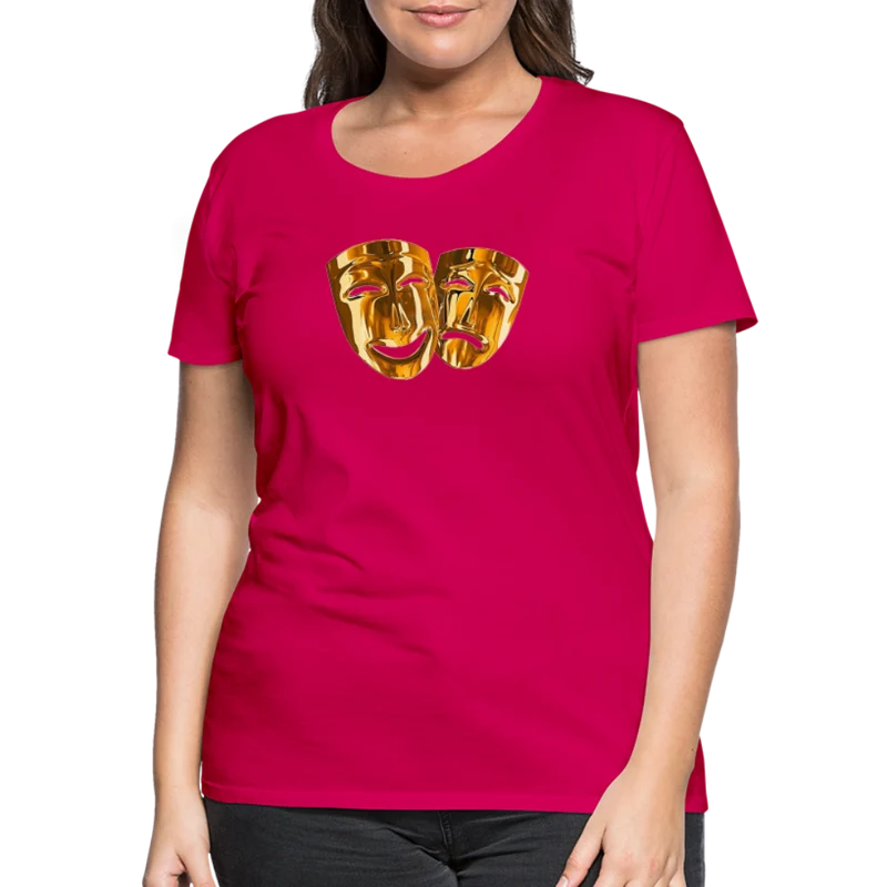 Damen Sommer Top 3D Maske T-Shirt Rundhals Streetwear lockeres Damentop
