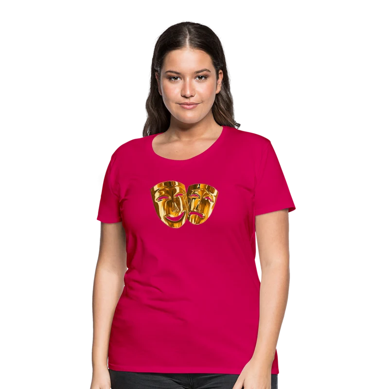 Damen Sommer Top 3D Maske T-Shirt Rundhals Streetwear lockeres Damentop
