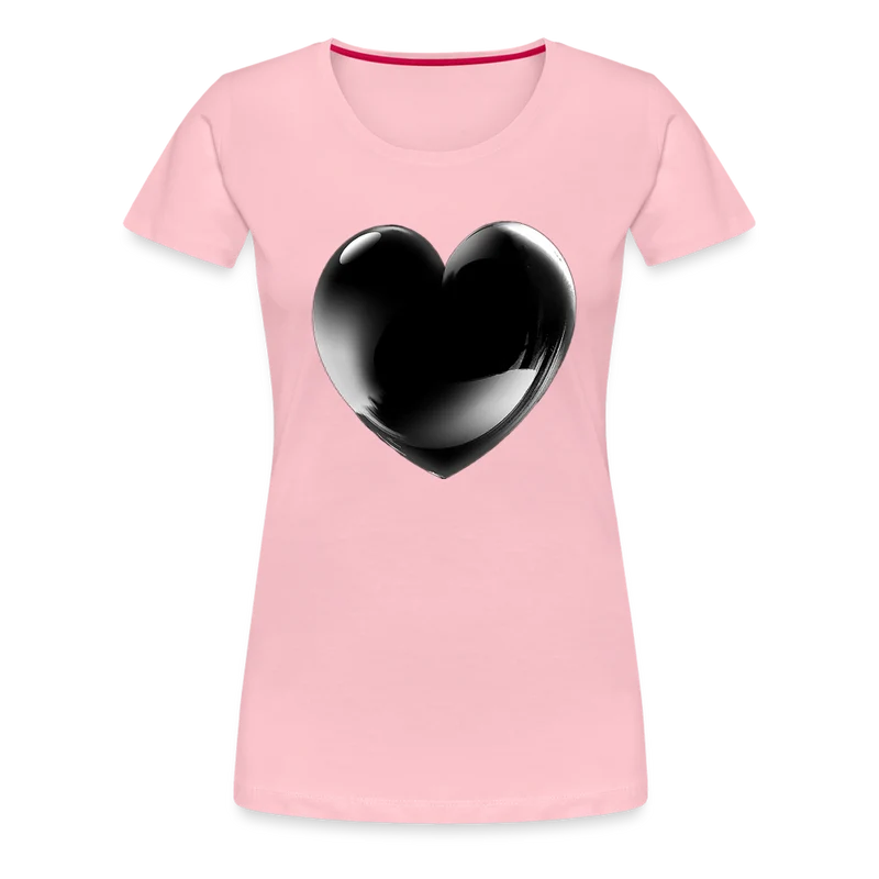 Damen Sommer Top 3D Herz T-Shirt Rundhals Streetwear lockeres Damentop