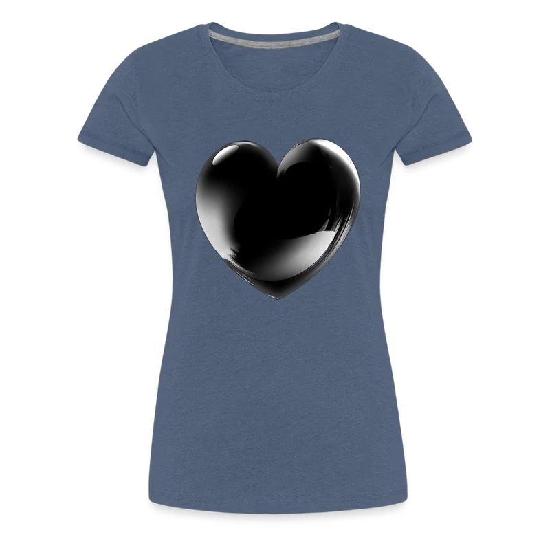 Damen Sommer Top 3D Herz T-Shirt Rundhals Streetwear lockeres Damentop