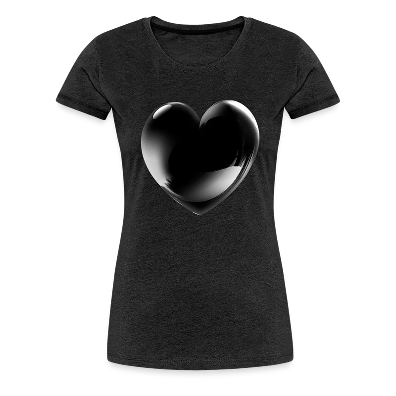 Damen Sommer Top 3D Herz T-Shirt Rundhals Streetwear lockeres Damentop