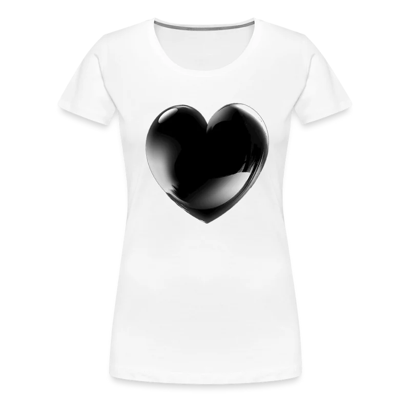 Damen Sommer Top 3D Herz T-Shirt Rundhals Streetwear lockeres Damentop