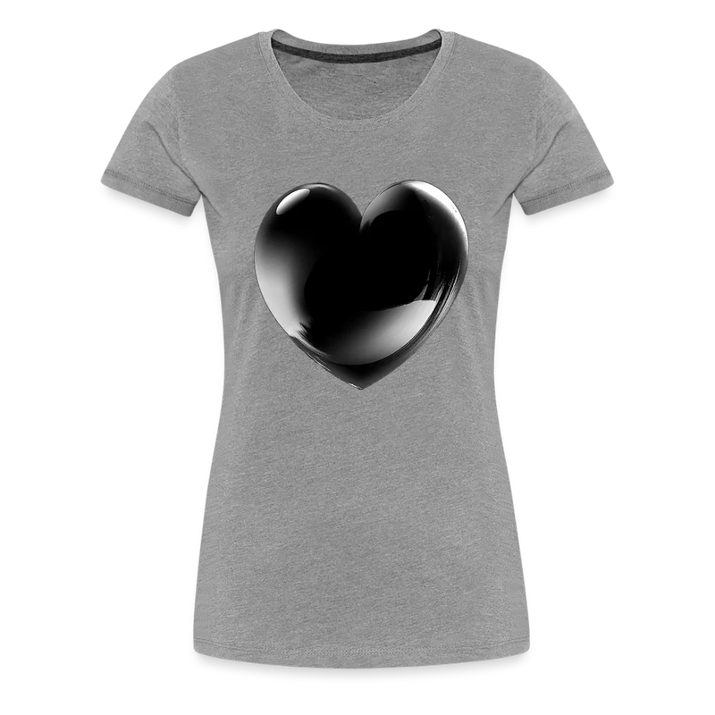 Damen Sommer Top 3D Herz T-Shirt Rundhals Streetwear lockeres Damentop