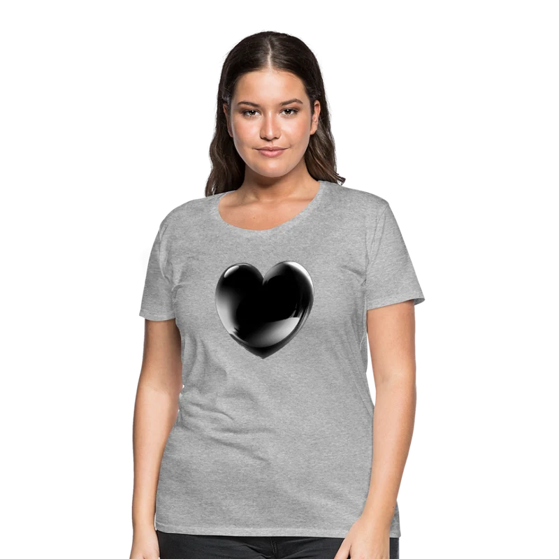 Damen Sommer Top 3D Herz T-Shirt Rundhals Streetwear lockeres Damentop