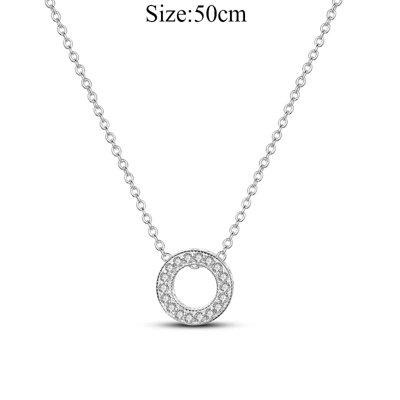 Massiv Sterling Silber 925 Panzerkette Fashion Halskette mit Zirkonia Anhänger Damen