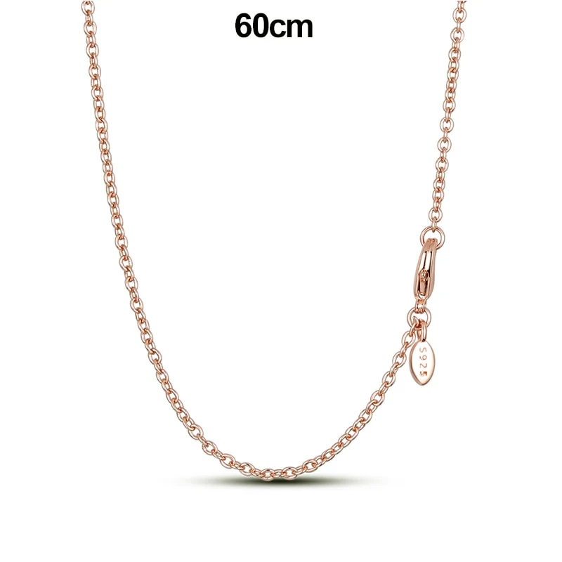 Massiv Sterling Silber 925 Panzerkette Fashion Halskette mit Zirkonia Anhänger Damen