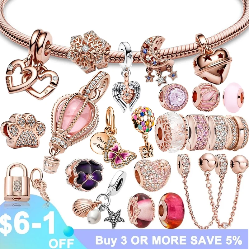 Charms Anhänger 925 Sterling Silber Charm Armband verschiedene Themen Damen Geschenk