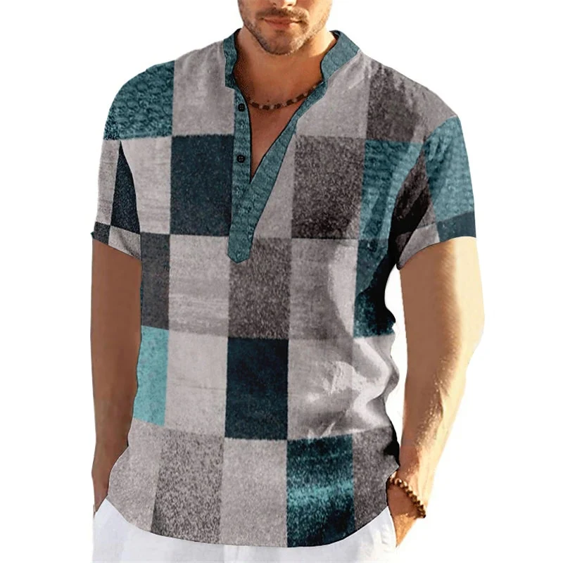 Herren Poloshirt POLO Shirt Zip Kontrast Kragen Kurzarm Slim Fit Hemd Polohemd Neu