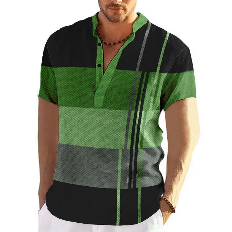 Herren Poloshirt POLO Shirt Zip Kontrast Kragen Kurzarm Slim Fit Hemd Polohemd Neu