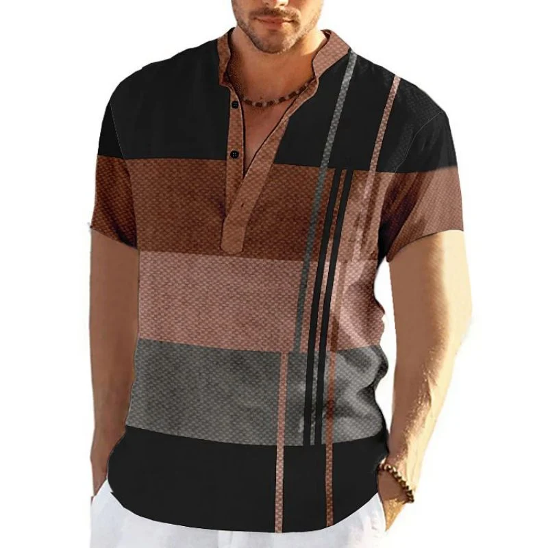 Herren Poloshirt POLO Shirt Zip Kontrast Kragen Kurzarm Slim Fit Hemd Polohemd Neu