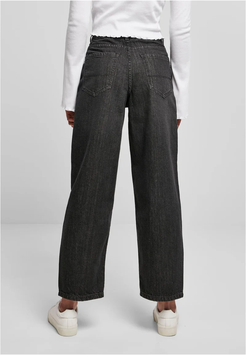UC High Waist Wide Leg Cropped Denim Pants
