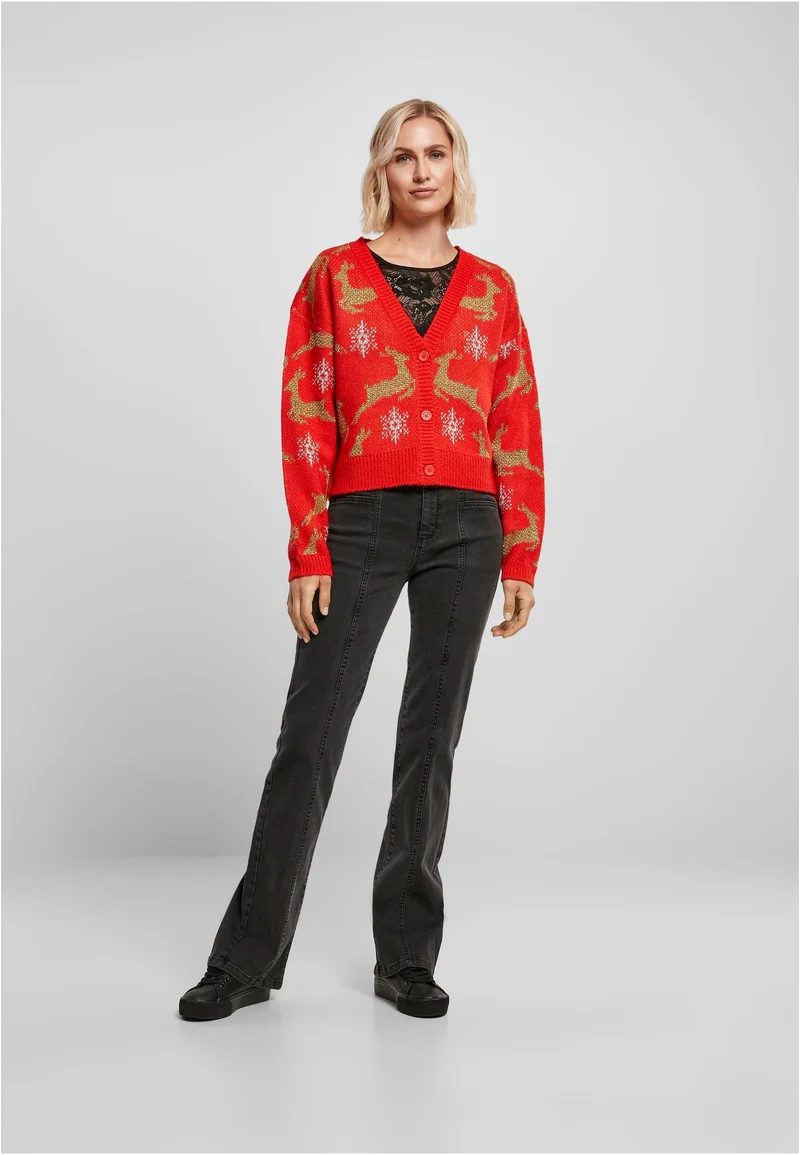UC Short Oversized Christmas Cardigan