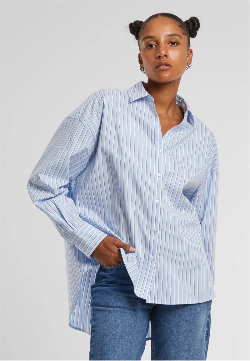 UC Oversized Striped Blouse