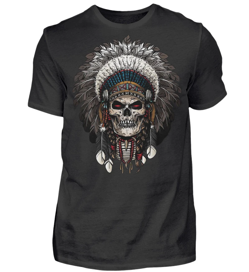 Fashion Herren Horror Skull 3D T-Shirt Rundhals Unisex Sommer Streetwear - Herren Shirt
