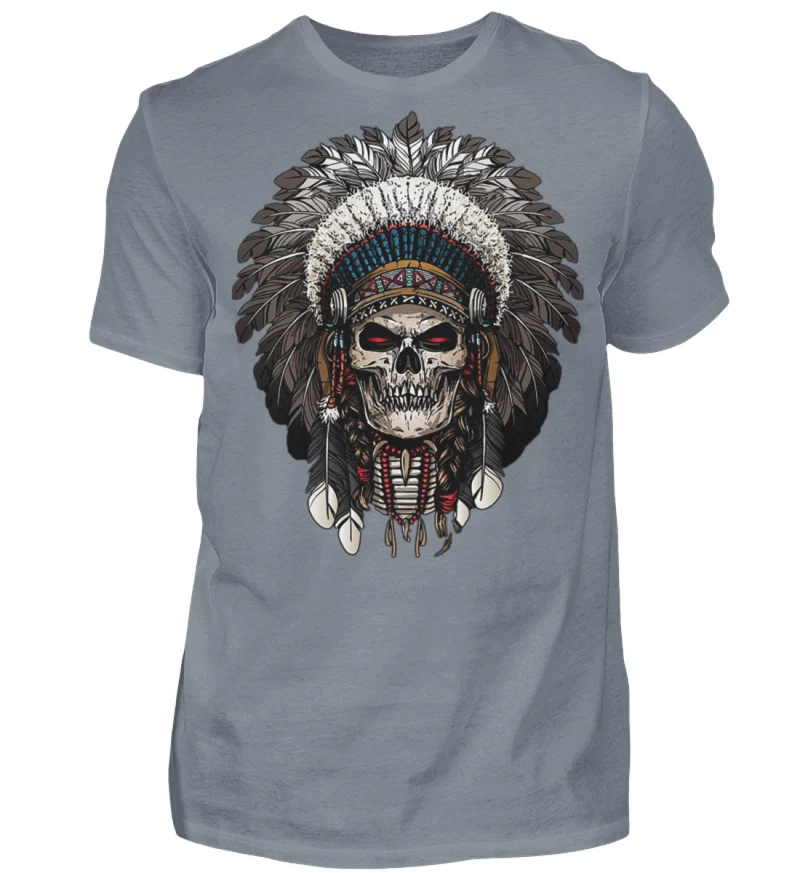 Fashion Herren Horror Skull 3D T-Shirt Rundhals Unisex Sommer Streetwear - Herren Shirt