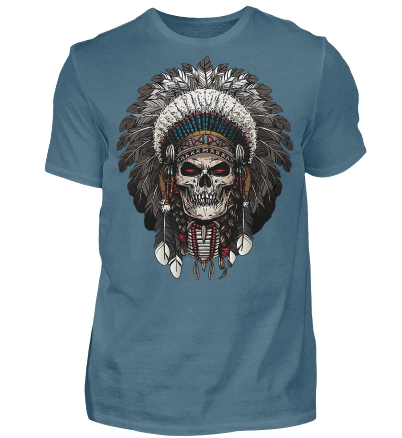 Fashion Herren Horror Skull 3D T-Shirt Rundhals Unisex Sommer Streetwear - Herren Shirt