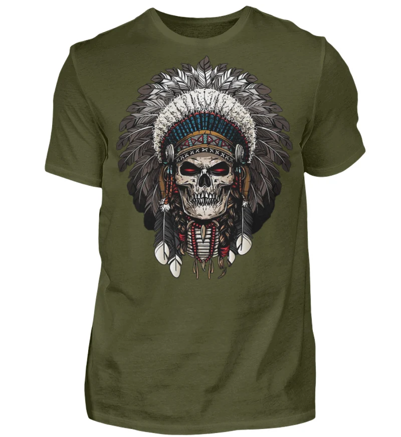 Fashion Herren Horror Skull 3D T-Shirt Rundhals Unisex Sommer Streetwear - Herren Shirt