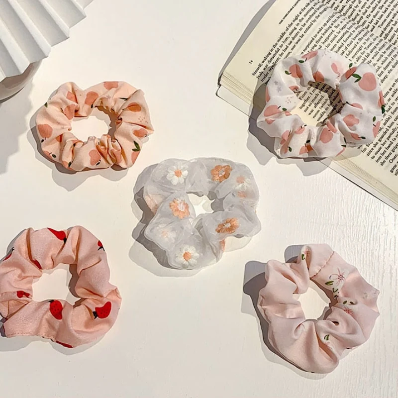 1/7 Stk/Set Haargummi Samt Haarband Zopfband Zopfgummi Velour XL Scrunchie Dick Matt