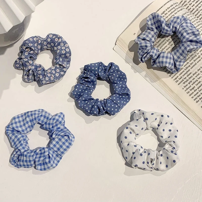 1/7 Stk/Set Haargummi Samt Haarband Zopfband Zopfgummi Velour XL Scrunchie Dick Matt