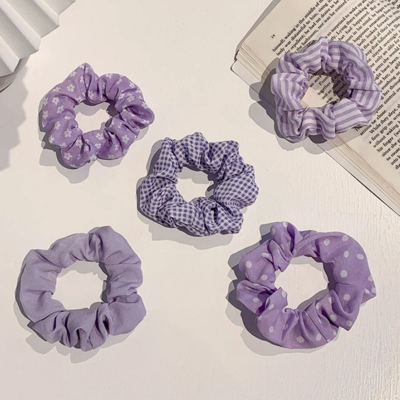 1/7 Stk/Set Haargummi Samt Haarband Zopfband Zopfgummi Velour XL Scrunchie Dick Matt