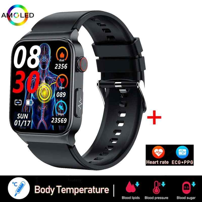 EKG + PPG Bluetooth Smart watch Fitness Tracker Sport Uhr Puls Armband Wasserdicht