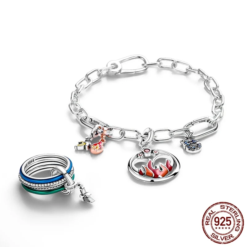 Bettelarmband Sammelarmband aus 925er Silber Charms Armband Damen