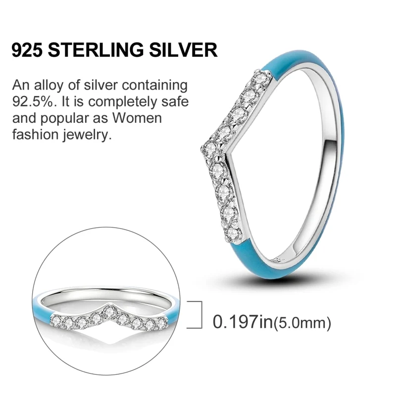 Massiv Sterling Silber 925 Ring filigran Fashion Damenring mit AAA Zirkonia