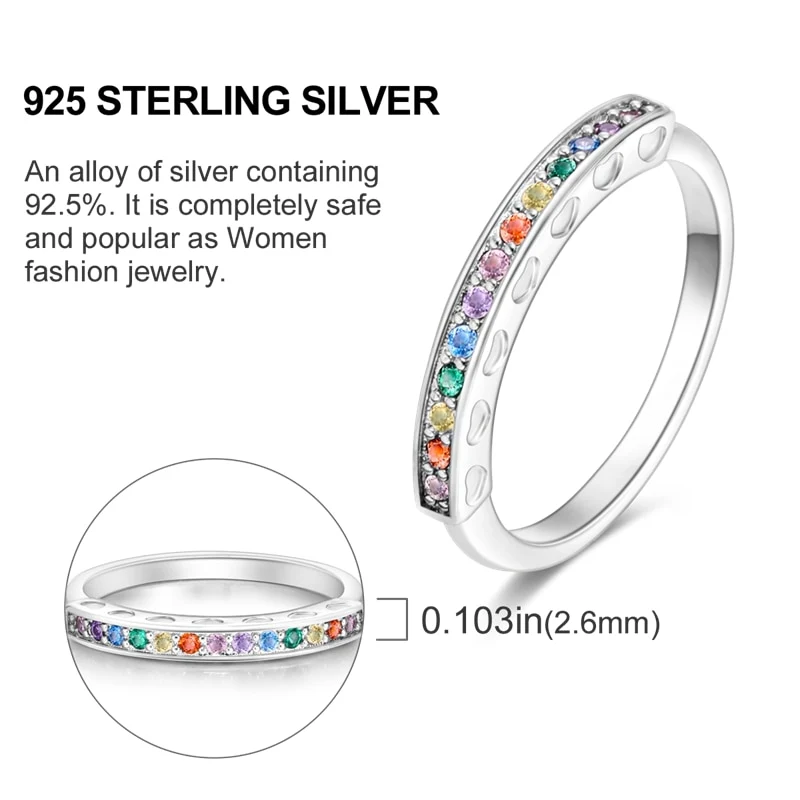 Massiv Sterling Silber 925 Ring filigran Fashion Damenring mit AAA Zirkonia