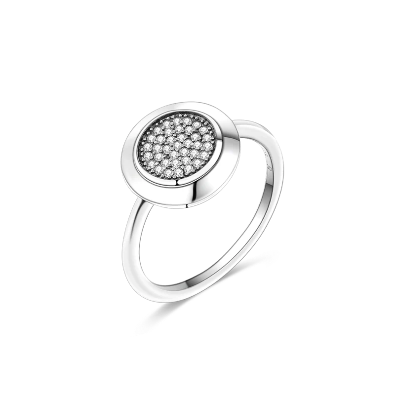 Massiv Sterling Silber 925 Ring filigran Fashion Damenring mit AAA Zirkonia