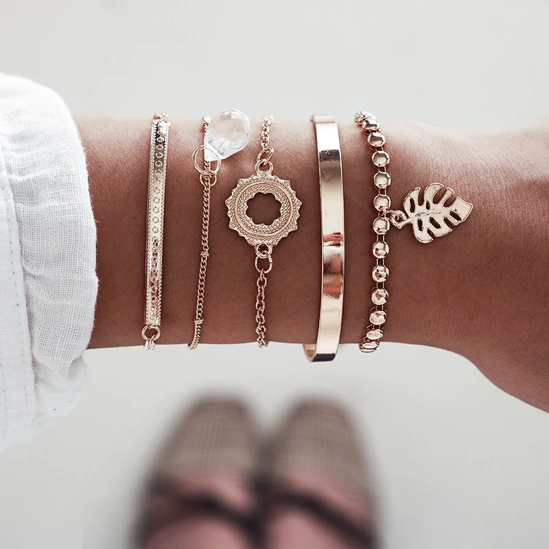 SET Armband Damen Freundschaftsarmband Yoga Bettelarmbänder Makramee