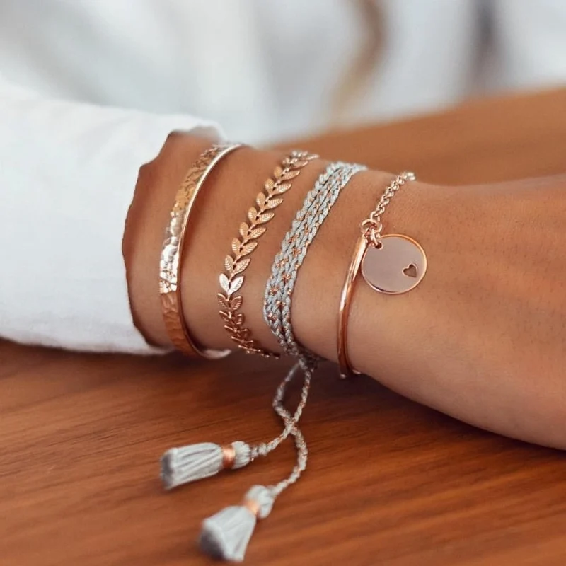 SET Armband Damen Freundschaftsarmband Yoga Bettelarmbänder Makramee