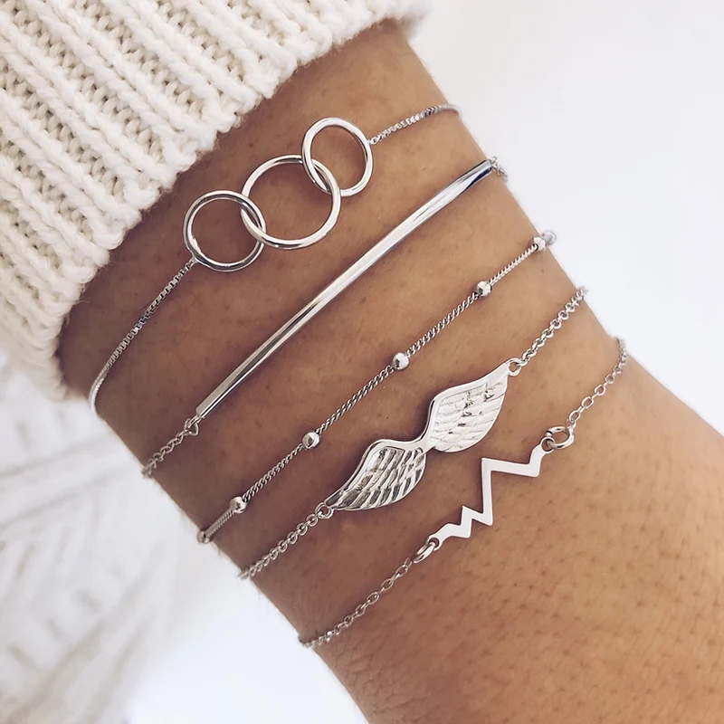 SET Armband Damen Freundschaftsarmband Yoga Bettelarmbänder Makramee