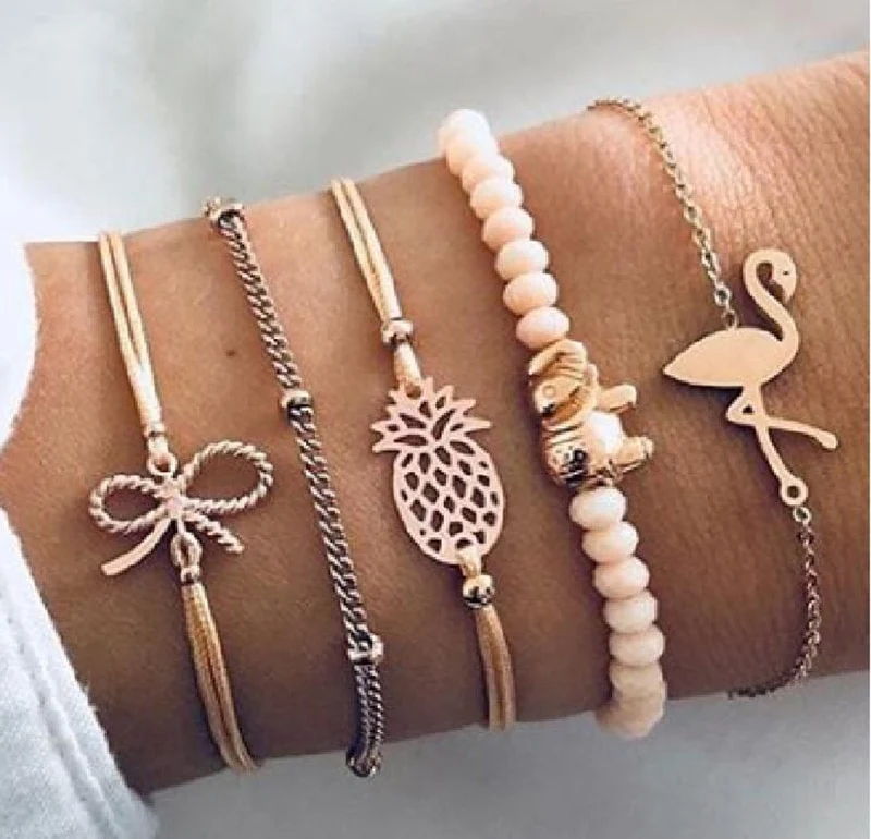 SET Armband Damen Freundschaftsarmband Yoga Bettelarmbänder Makramee