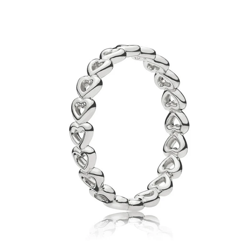 Massiv Sterling Silber 925 Ring filigran Fashion Damenring mit 3A Zirkonia