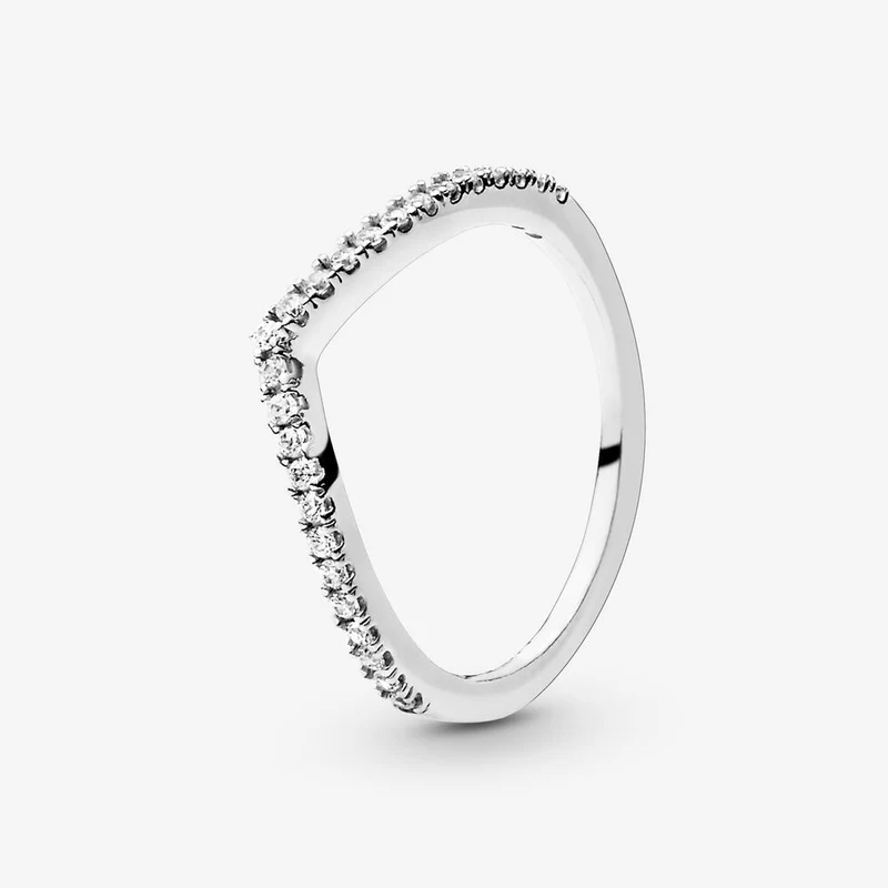 Massiv Sterling Silber 925 Ring filigran Fashion Damenring mit 3A Zirkonia