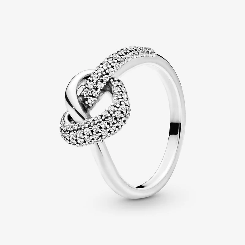 Massiv Sterling Silber 925 Ring filigran Fashion Damenring mit 3A Zirkonia