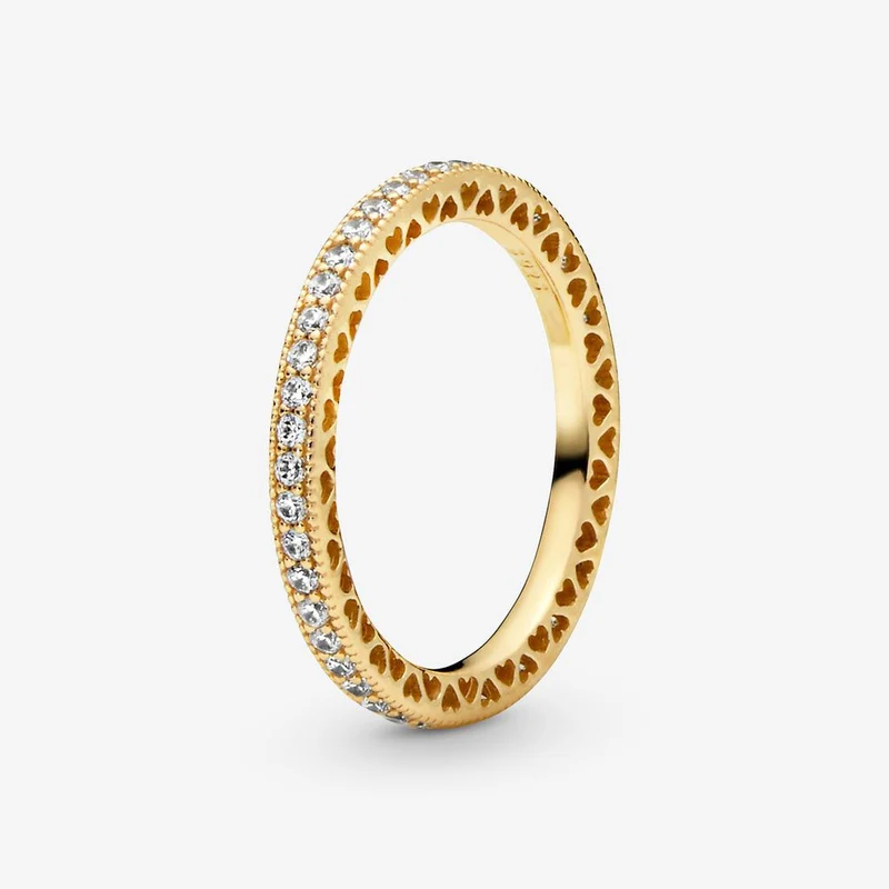 Massiv Sterling Silber 925 Ring filigran Fashion Damenring mit 3A Zirkonia