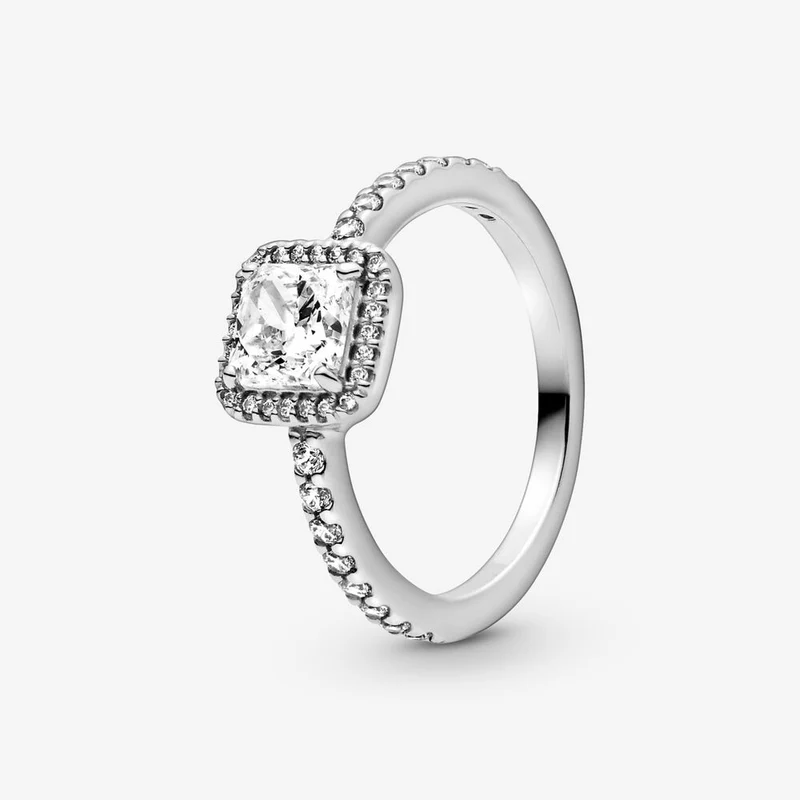 Massiv Sterling Silber 925 Ring filigran Fashion Damenring mit 3A Zirkonia