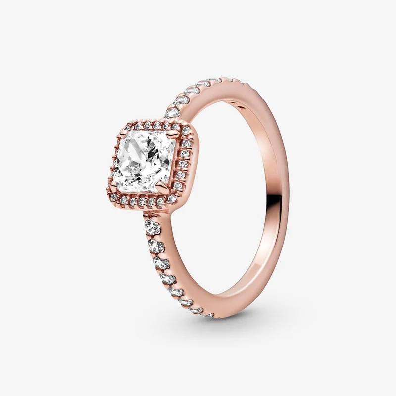 Massiv Sterling Silber 925 Ring filigran Fashion Damenring mit 3A Zirkonia