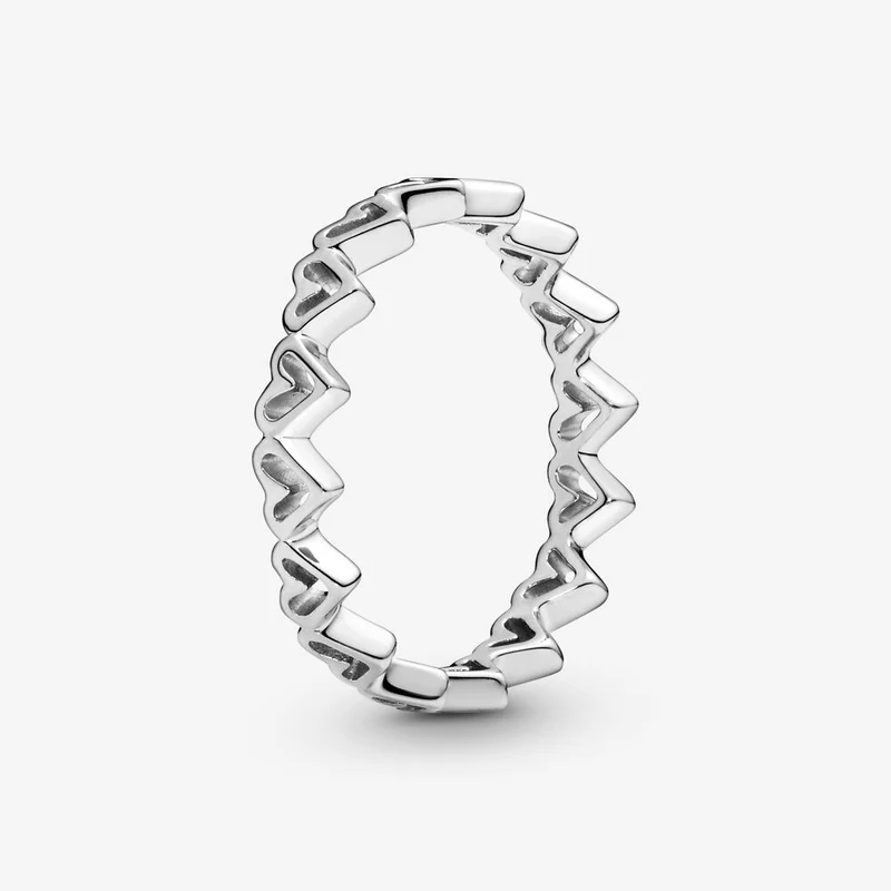 Massiv Sterling Silber 925 Ring filigran Fashion Damenring mit 3A Zirkonia