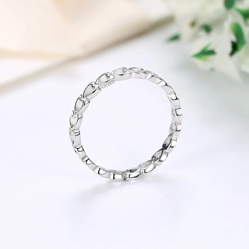 Massiv Sterling Silber 925 Ring filigran Fashion Damenring mit 3A Zirkonia
