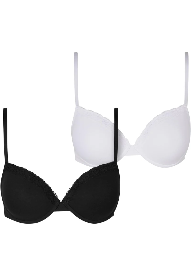 UC Basic Cotton Bra Lace 2-Pack