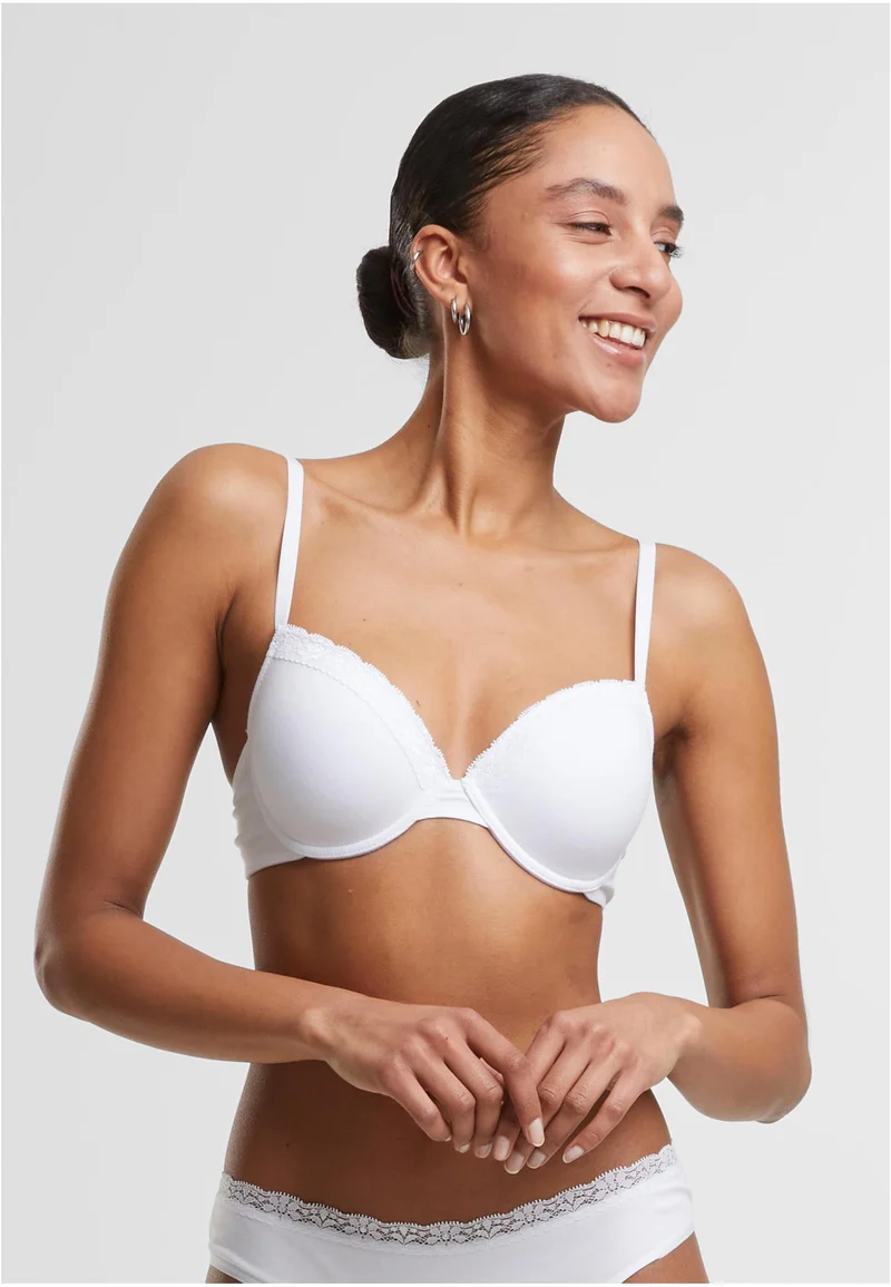 UC Basic Cotton Bra Lace 2-Pack
